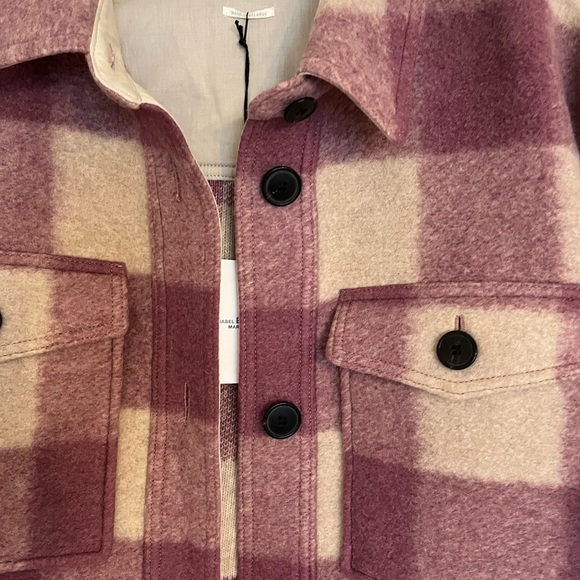 ISABEL MARANT ETOILE Harveli Jacket Rosewood FR38(US6) $625 - Picture 4 of 13